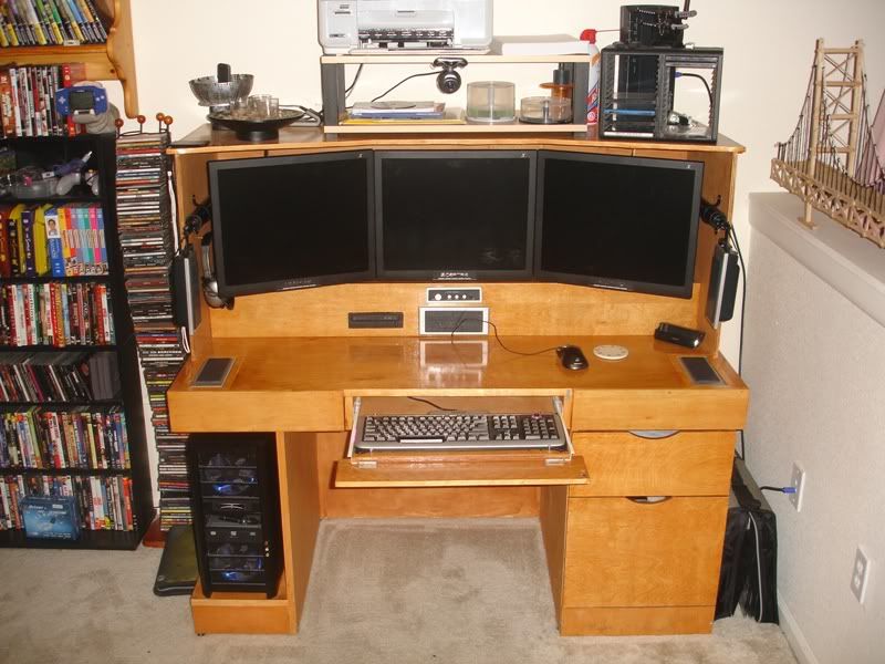 Custom Computer Desk Photo by All_American_Woodworking Photobucket